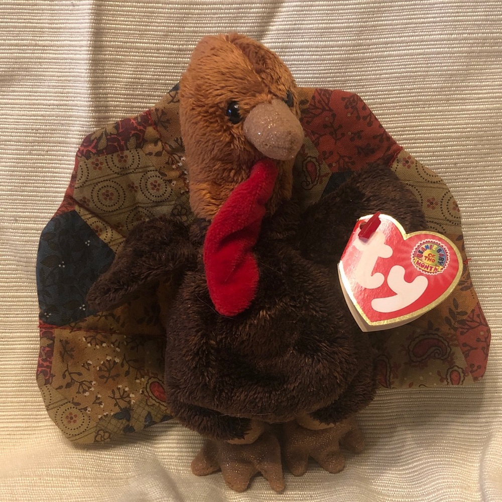 Feastings/ Nov 2007 beanie of the month/48442/ quilted tail/Like new